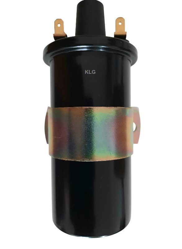 ignition coil black with mounting clamp